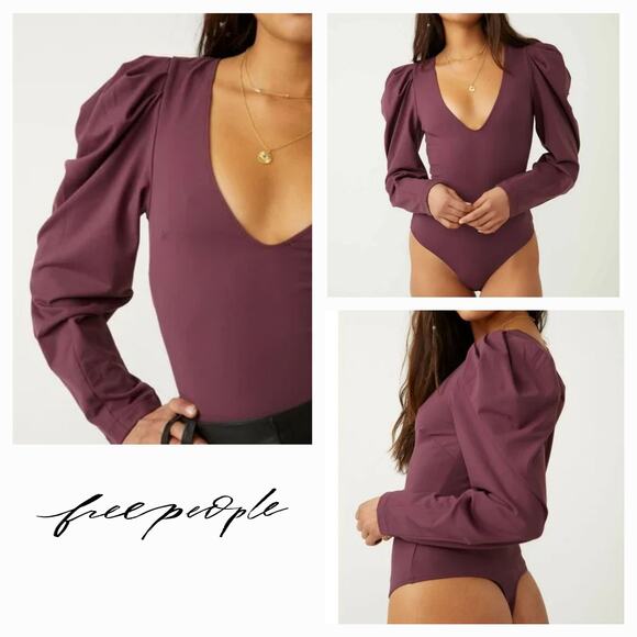Free People Purple Bodysuit - Picture 1 of 11